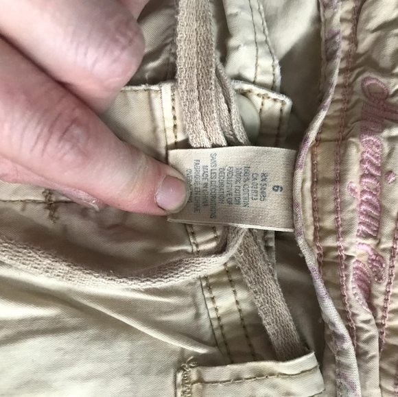 American Eagle Cargo Pants Beige Women's Size 6 - Picture 3 of 4